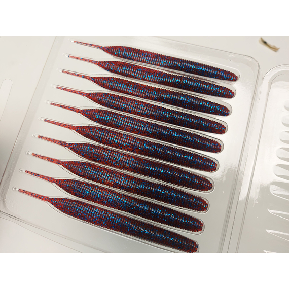 Силікон Keitech Sexy Impact 3.8" (10 шт/упак), колір:ea#03 grape, Довжина силікону: 3.8" (9.7 см), Колір силікону: EA#03 Grape, фото , изображение 13