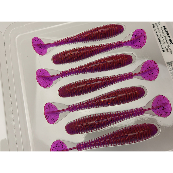 Силикон Keitech Swing Impact FAT 3.3" (7 шт/упак) цвет: pal#13 mistic spice, Длина силикона: 3.3" (8.4 см), Расцветка силикона: PAL#13 Mistic Spice, фото , изображение 9