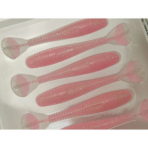 Силікон Keitech Swing Impact FAT 3.3" (7 шт/упак), колір:ea#10 pink silver glow, Довжина силікону: 3.3" (8.4 см), Колір силікону: EA#10 Pink Silver Glow, фото , изображение 9