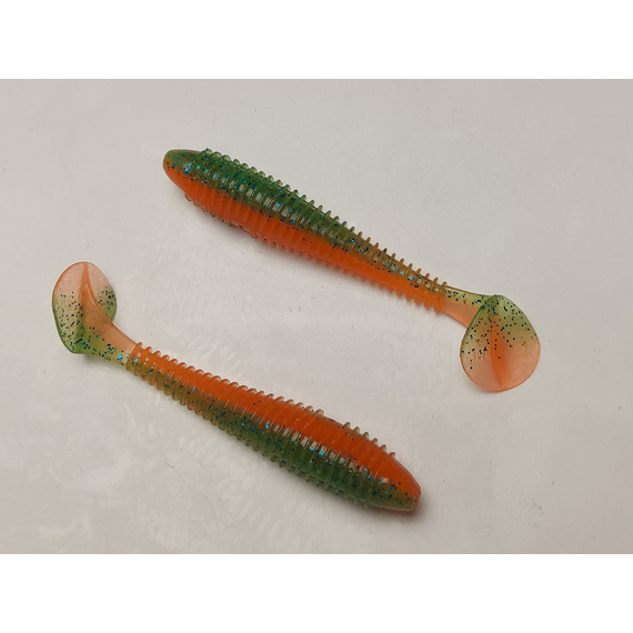 Силікон Keitech Swing Impact FAT 3.3" (7 шт/упак), колір:pal#11 rotten carrot, Довжина силікону: 3.3" (8.4 см), Колір силікону: PAL#11 Rotten Carrot, фото , изображение 16