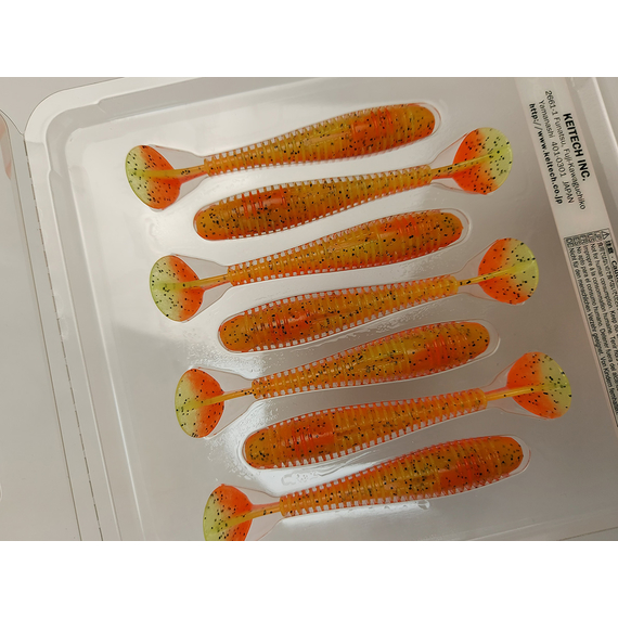 Силикон Keitech Swing Impact FAT 3.3" (7 шт/упак), цвет: pal#08 spicy mustard, Длина силикона: 3.3" (8.4 см), Расцветка силикона: PAL#08 Spicy Mustad, фото , изображение 8