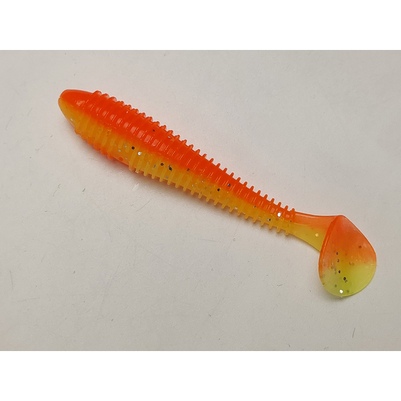 Силікон Keitech Swing Impact FAT 3.3" (7 шт/упак), колір:pal#04 sun shine lemon, Довжина силікону: 3.3" (8.4 см), Колір силікону: PAL#04 Sun Shine Lemon, фото , изображение 3