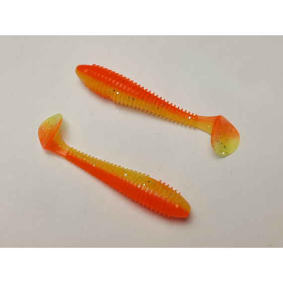 Силікон Keitech Swing Impact FAT 3.3" (7 шт/упак), колір:pal#04 sun shine lemon, Довжина силікону: 3.3" (8.4 см), Колір силікону: PAL#04 Sun Shine Lemon, фото , изображение 4