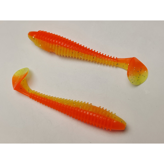 Силікон Keitech Swing Impact FAT 4.3" (6 шт/упак), колір:pal#04 sun shine lemon, Довжина силікону: 4.3" (10.9 см), Колір силікону: PAL#04 Sun Shine Lemon, фото , изображение 4