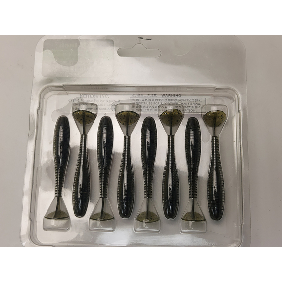 Силикон Keitech Swing Impact FAT 2.8" (8 шт/упак) цвет: 101 green pumpkin pp., Длина силикона: 2.8" (7.1 см), Расцветка силикона: 101 Green Pumpkin PP, фото , изображение 8