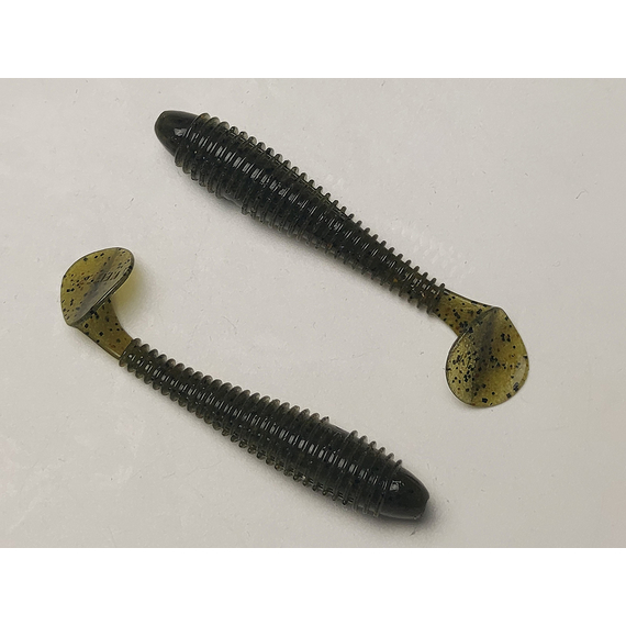 Силикон Keitech Swing Impact FAT 2.8" (8 шт/упак) цвет: 101 green pumpkin pp., Длина силикона: 2.8" (7.1 см), Расцветка силикона: 101 Green Pumpkin PP, фото , изображение 16
