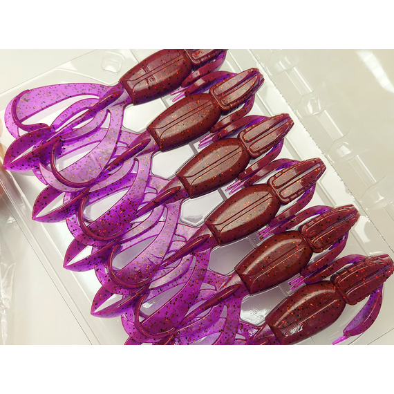 Силикон Keitech Crazy Flapper 4.4" (6 шт/упак) ц:pal#13 mistic spice, Длина силикона: 4.4" (11.2 см), Расцветка силикона: PAL#13 Mistic Spice, фото , изображение 6