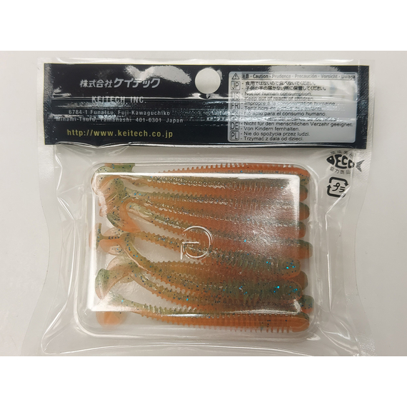 Силікон Keitech Swing Impact 2.5" (10 шт/упак), колір:pal#11 rotten carrot, Довжина силікону: 2.5" (6.3 см), Колір силікону: PAL#11 Rotten Carrot, фото , изображение 7