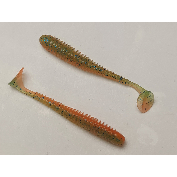 Силікон Keitech Swing Impact 2.5" (10 шт/упак), колір:pal#11 rotten carrot, Довжина силікону: 2.5" (6.3 см), Колір силікону: PAL#11 Rotten Carrot, фото , изображение 3