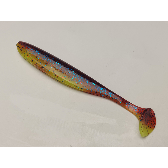 Силікон Keitech Easy Shiner 4.5" (6 шт/уп), колір:ea#15 grape chart red flk, Довжина силікону: 4.5" (11.4 см), Колір силікону: ea#15 grape chart red flk, фото , изображение 3