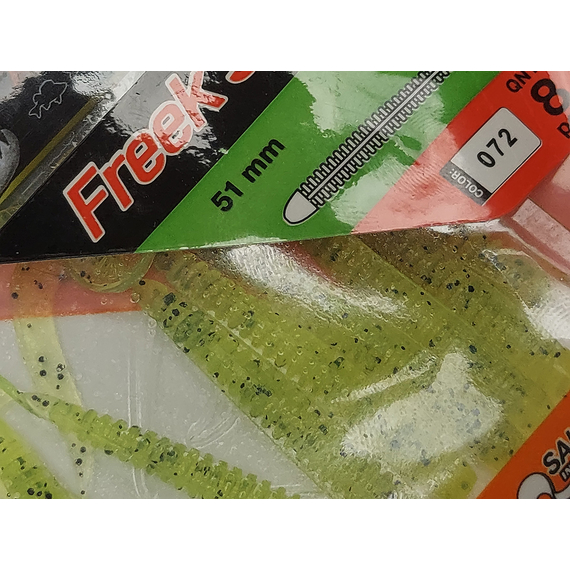 Силікон Select Freek Slim 2" col.072 (8 шт/пак), Довжина силікону: 2" (5.08 см), Колір силікону: 072, фото , изображение 7