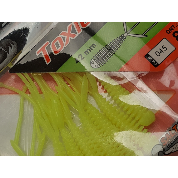 Силікон Select Toxic 1.7" col.045 (8 шт/упак), Довжина силікону: 1.7" (4.2 см), Колір силікону: 045, фото , изображение 6