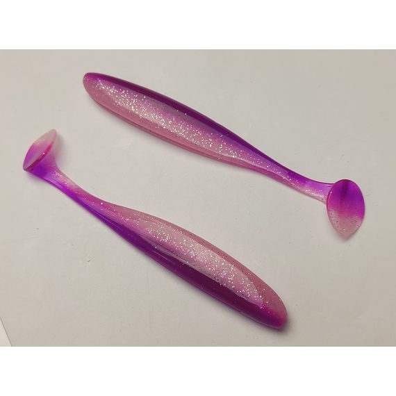 Силікон Keitech Easy Shiner 4.5" (6 шт/упак), колір:pal#14 glamorous pink, Довжина силікону: 4.5" (11.4 см), Колір силікону: PAL#14 Glamorous Pink, фото , изображение 5