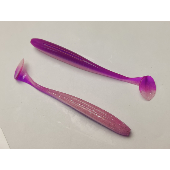 Силікон Keitech Easy Shiner 4.5" (6 шт/упак), колір:pal#14 glamorous pink, Довжина силікону: 4.5" (11.4 см), Колір силікону: PAL#14 Glamorous Pink, фото , изображение 6