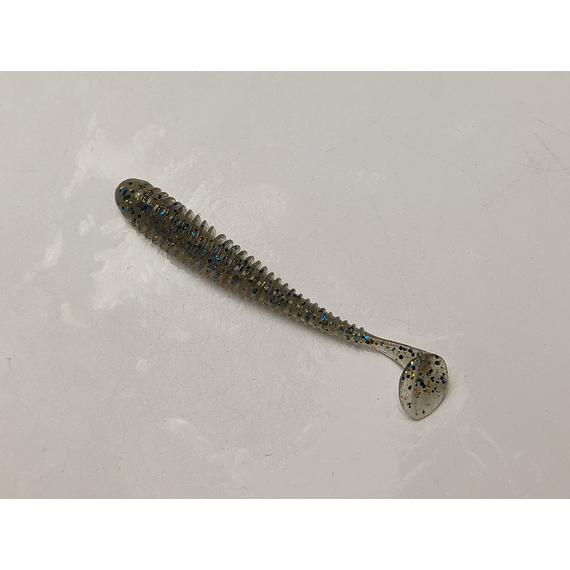 Силікон Keitech Swing Impact 2.5" (10 шт/упак), колір:418 bluegill flash, Довжина силікону: 2.5" (6.3 см), Колір силікону: 418 Bluegill Flash, фото , изображение 3