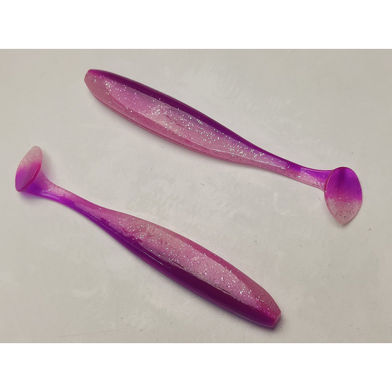 Силікон Keitech Easy Shiner 4" (7 шт/упак), колір:pal#14 glamorous pink, Довжина силікону: 4" (10.2 см), Колір силікону: PAL#14 Glamorous Pink, фото , изображение 4