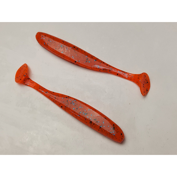 Силікон Keitech Easy Shiner 3.5" (7 шт/упак), колір:ea#13 spicy mustard/blue, Довжина силікону: 3.5" (8.9 см), Колір силікону: EA#13 Spicy Mustard/Blue, фото , изображение 4