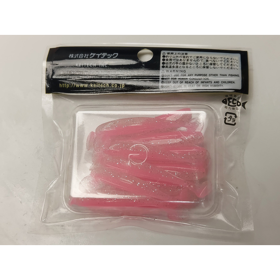 Силікон Keitech Easy Shiner 2" (12 шт/упак), колір:ea#10 pink silver glow, Довжина силікону: 2" (5.1 см), Колір силікону: EA#10 Pink Silver Glow, фото , изображение 8