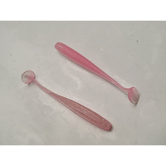 Силікон Keitech Easy Shiner 2" (12 шт/упак), колір:ea#10 pink silver glow, Довжина силікону: 2" (5.1 см), Колір силікону: EA#10 Pink Silver Glow, фото , изображение 5