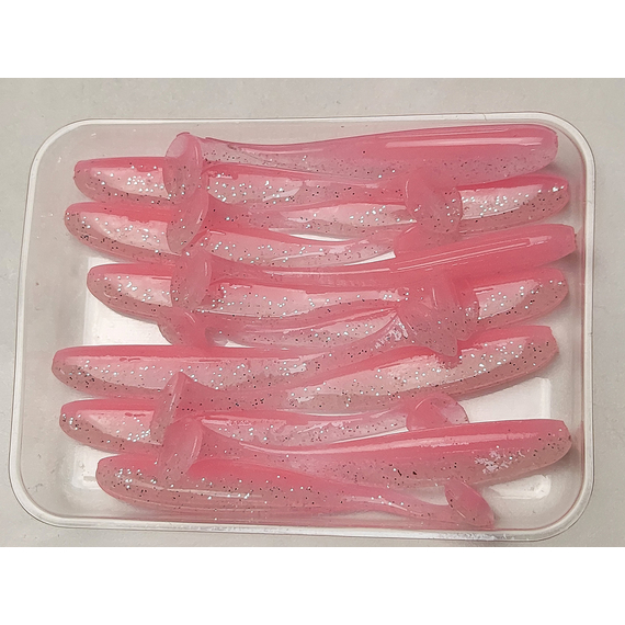 Силікон Keitech Easy Shiner 2" (12 шт/упак), колір:ea#10 pink silver glow, Довжина силікону: 2" (5.1 см), Колір силікону: EA#10 Pink Silver Glow, фото , изображение 6