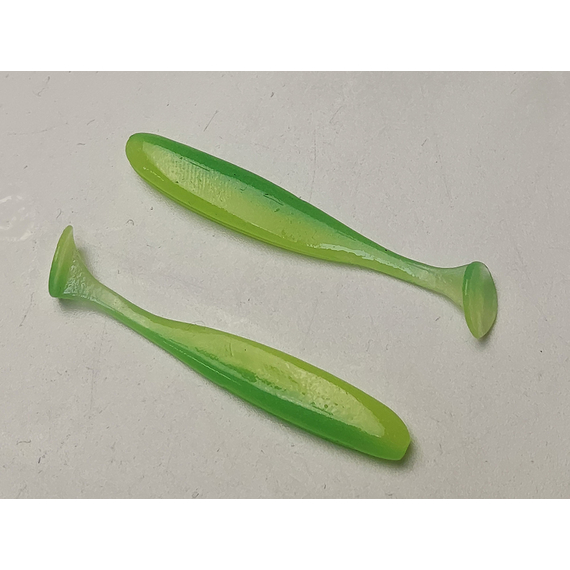 Силікон Keitech Easy Shiner 2" (12 шт/упак), колір:ea#11 lime chartreuseglow, Довжина силікону: 2" (5.1 см), Колір силікону: EA#11 Lime Chartreuse Glow, фото , изображение 4