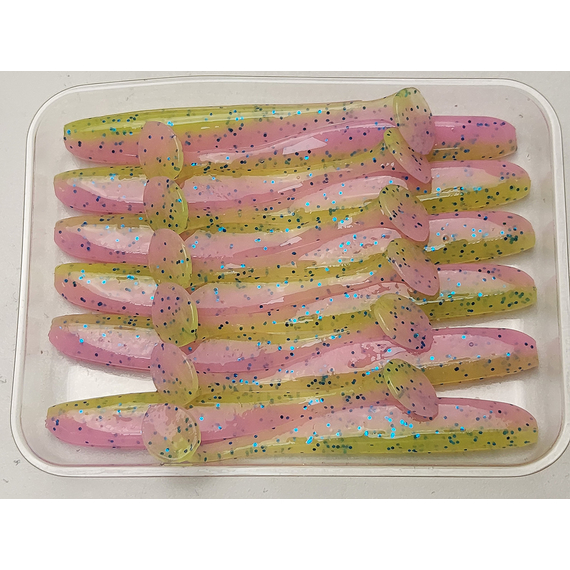 Силікон Keitech Easy Shiner 2" (12 шт/упак), колір:ea#16 cotton candy blue f, Довжина силікону: 2" (5.1 см), Колір силікону: ea#16 cotton candy blue f, фото , изображение 6