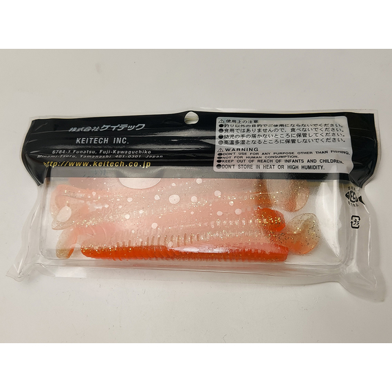 Силікон Keitech Swing Impact 4.5" (6 шт/упак), колір:ea#06 orange flash, Довжина силікону: 4.5" (11.4 см), Колір силікону: EA#06 Orange Flash, фото , изображение 8