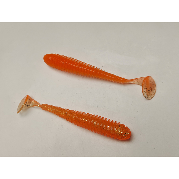 Силікон Keitech Swing Impact 4.5" (6 шт/упак), колір:ea#06 orange flash, Довжина силікону: 4.5" (11.4 см), Колір силікону: EA#06 Orange Flash, фото , изображение 5