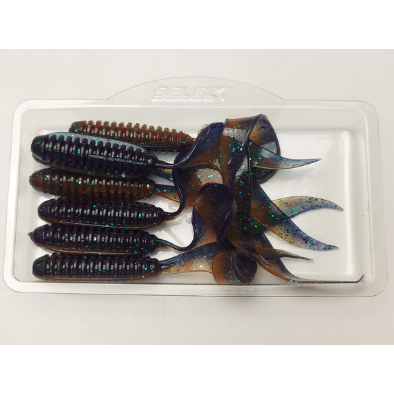 Силикон Select Freek 3.3" col.206 (7 шт/упак), Длина силикона: 3.3" (8.38 см), Расцветка силикона: 206, фото , изображение 7