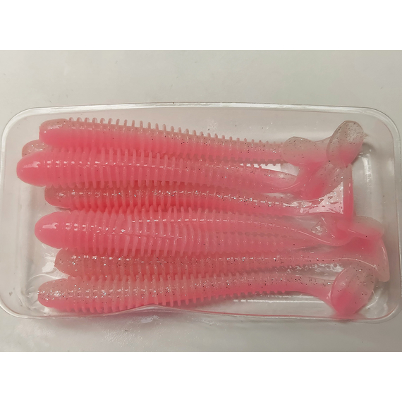 Силікон Keitech Swing Impact 3.5" (8 шт/упак), колір:ea#10 pink silver glow, Довжина силікону: 3.5" (8.9 см), Колір силікону: EA#10 Pink Silver Glow, фото , изображение 6