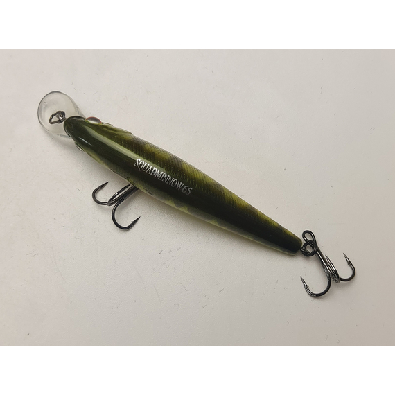 Воблер Jackall Squad Minnow 65SP 65mm 5.8g Ghost G Perch, Розмір/Вага: 65мм/5.8г, Колір воблера: Ghost G Perch, фото , изображение 13