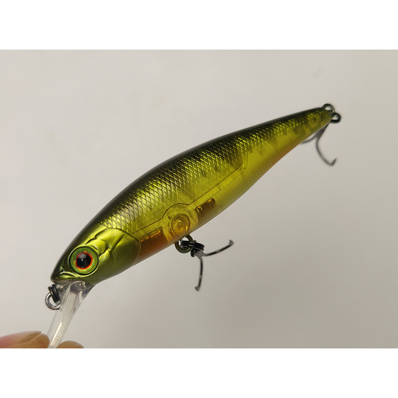 Воблер Jackall Squad Minnow 65SP 65mm 5.8g Ghost G Perch, Розмір/Вага: 65мм/5.8г, Колір воблера: Ghost G Perch, фото , изображение 19