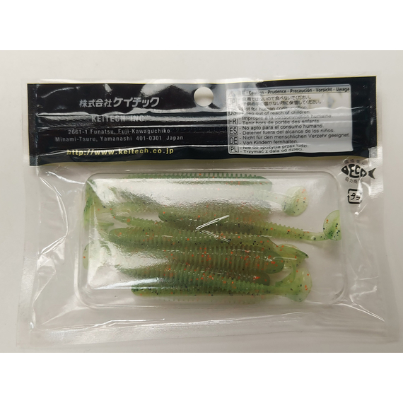 Силікон Keitech Swing Impact 3" (10 шт/упак), колір:ea#05 hot fire tiger, Довжина силікону: 3" (7.6 см), Колір силікону: EA#05 Hot Fire Tiger, фото , изображение 8