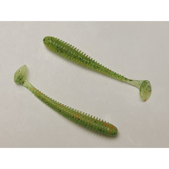 Силікон Keitech Swing Impact 3" (10 шт/упак), колір:ea#05 hot fire tiger, Довжина силікону: 3" (7.6 см), Колір силікону: EA#05 Hot Fire Tiger, фото , изображение 4