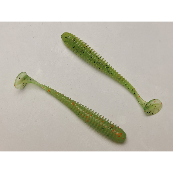 Силікон Keitech Swing Impact 3" (10 шт/упак), колір:ea#05 hot fire tiger, Довжина силікону: 3" (7.6 см), Колір силікону: EA#05 Hot Fire Tiger, фото , изображение 5