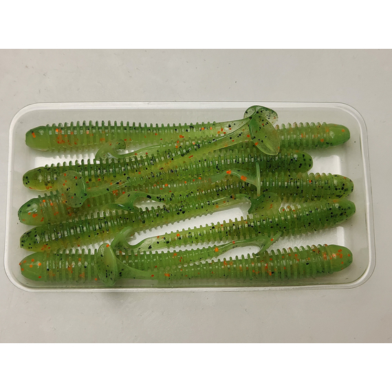 Силікон Keitech Swing Impact 3" (10 шт/упак), колір:ea#05 hot fire tiger, Довжина силікону: 3" (7.6 см), Колір силікону: EA#05 Hot Fire Tiger, фото , изображение 6