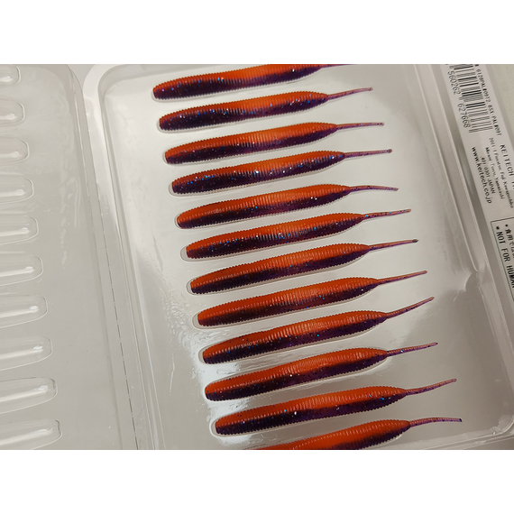 Силикон Keitech Sexy Impact 2.8" (12 шт/упак) ц:pal#09 violet fire, Длина силикона: 2.8" (7.1 см), Расцветка силикона: PAL#09 Violet Fire, фото , изображение 12