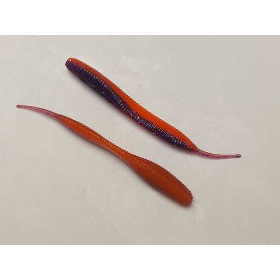 Силикон Keitech Sexy Impact 2.8" (12 шт/упак) ц:pal#09 violet fire, Длина силикона: 2.8" (7.1 см), Расцветка силикона: PAL#09 Violet Fire, фото , изображение 6