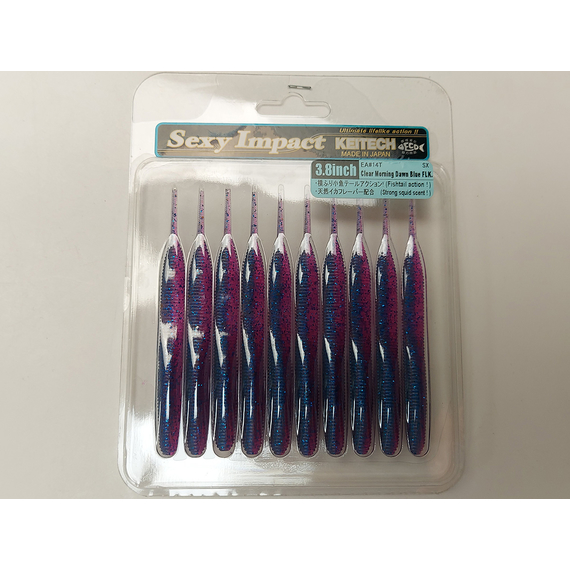Силикон Keitech Sexy Impact 3.8" (10 шт/упак), цвет: ea#14 clear morning dawn, Длина силикона: 3.8" (9.7 см), Расцветка силикона: ea#14 clear morning dawn, фото , изображение 5