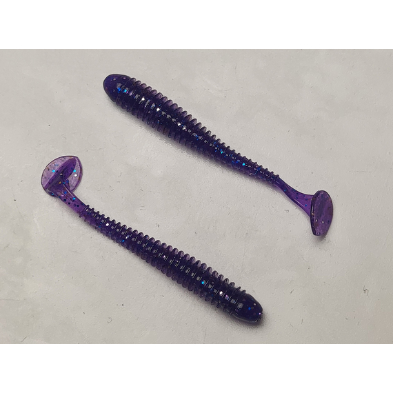 Силікон Keitech Swing Impact 2" (12 шт/упак), колір:ea#04 violet, Довжина силікону: 2" (5.1 см), Колір силікону: EA#04 Violet, фото , изображение 3