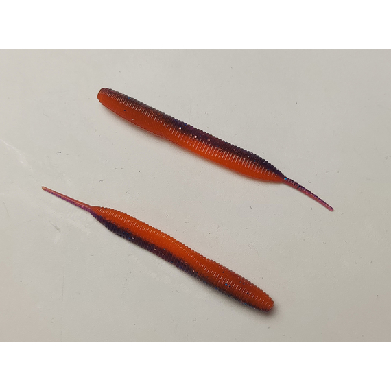 Силикон Keitech Sexy Impact 2.8" (12 шт/упак) ц:pal#09 violet fire, Длина силикона: 2.8" (7.1 см), Расцветка силикона: PAL#09 Violet Fire, фото , изображение 4