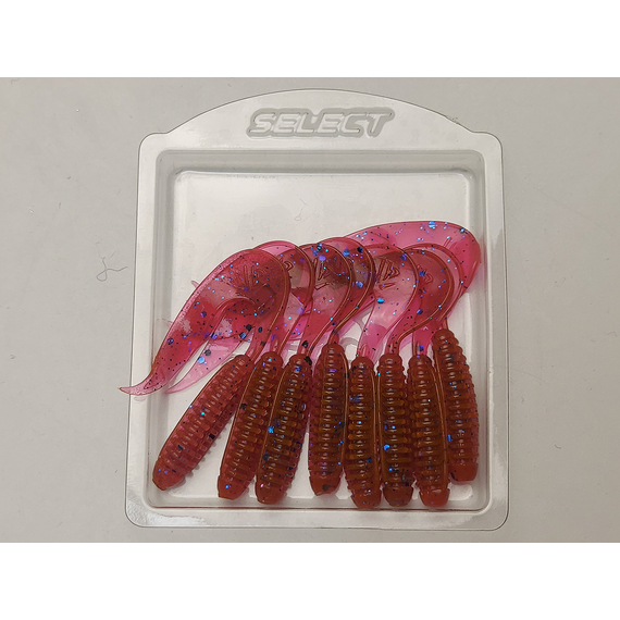 Силікон Select Freek 2.3" col.900 (8 шт/упак), Довжина силікону: 2.3" (4.3 см), Колір силікону: 900, фото , изображение 6