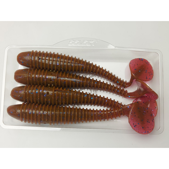 Силікон Select Fatfish 4.8" col.900 (4 шт/упак), Довжина силікону: 4.8" (12.19 см), Колір силікону: 900, фото , изображение 6