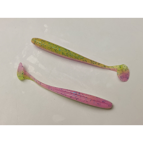 Силікон Keitech Easy Shiner 3.5" (7 шт/уп), колір:ea#16 cotton candy blue f, Довжина силікону: 3.5" (8.9 см), Колір силікону: ea#16 cotton candy blue f, фото , изображение 5