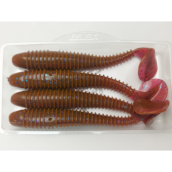 Силікон Select Fatfish 4.8" col.900 (4 шт/упак), Довжина силікону: 4.8" (12.19 см), Колір силікону: 900, фото , изображение 12