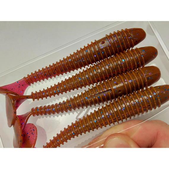 Силікон Select Fatfish 4.8" col.900 (4 шт/упак), Довжина силікону: 4.8" (12.19 см), Колір силікону: 900, фото , изображение 13