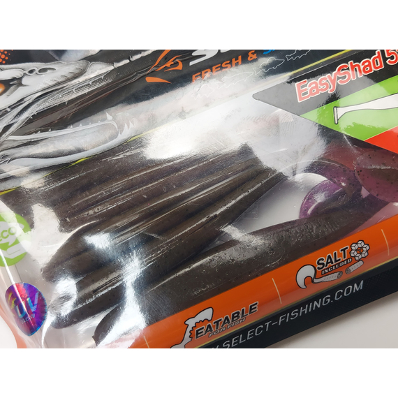 Силикон Select Easy Shad 5" col.888 (5 шт/упак), Длина силикона: 5" (12.7 см), Расцветка силикона: 888, фото , изображение 9