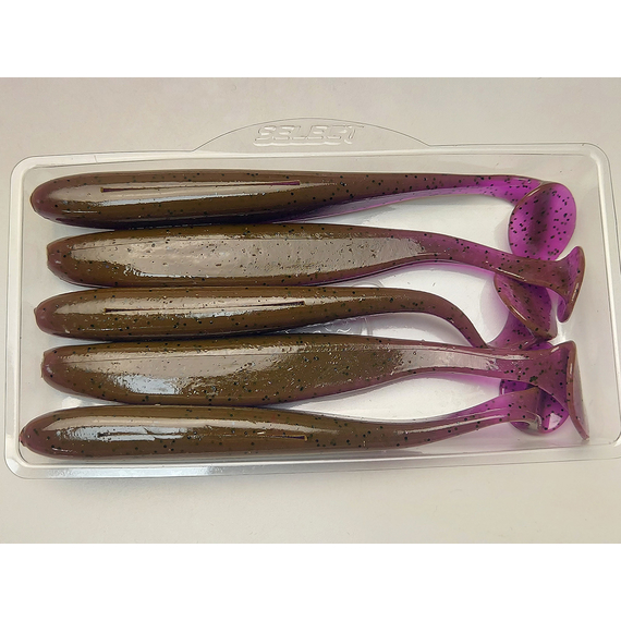 Силикон Select Easy Shad 5" col.888 (5 шт/упак), Длина силикона: 5" (12.7 см), Расцветка силикона: 888, фото , изображение 6
