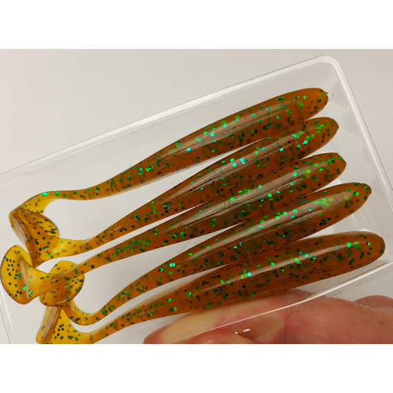 Силікон Select Easy Shad 5" #006 — їстівний віброхвіст для судака та щуки (5 шт/упак), Довжина силікону: 5" (12.7 см), Колір силікону: 006, фото , изображение 11
