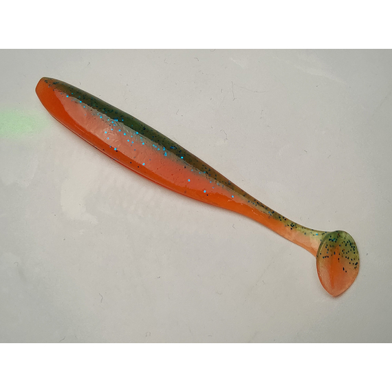 Силікон Keitech Easy Shiner 4" (7 шт/упак), колір:pal#11 rotten carrot, Довжина силікону: 4" (10.2 см), Колір силікону: PAL#11 Rotten Carrot, фото , изображение 3